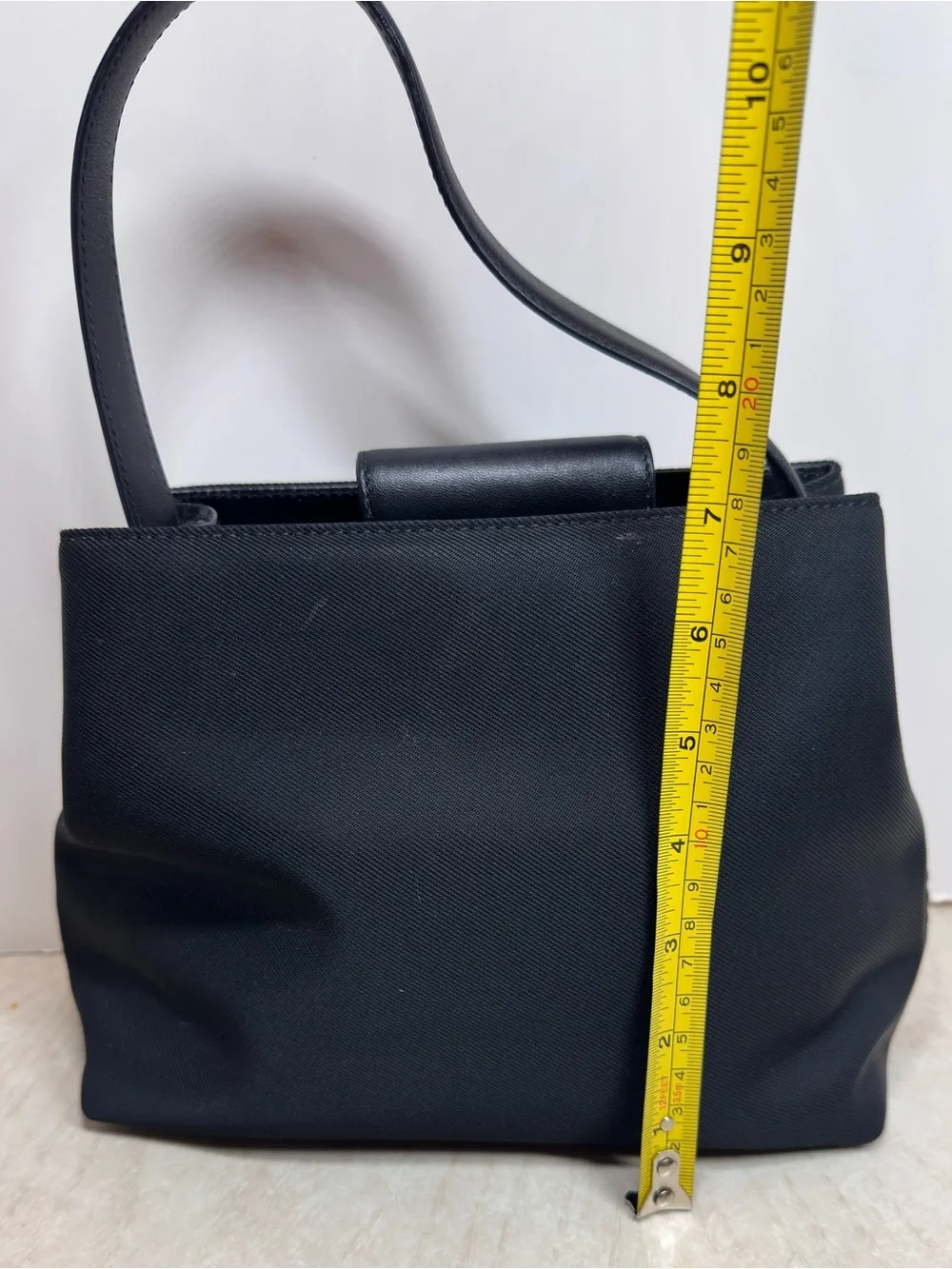 Vintage Coach Mercer 7417 Black Twill Leather Mini Satchel Y2K